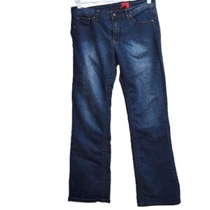 V Cristina rhinestones embellished pockets dark washed denim jeans size …